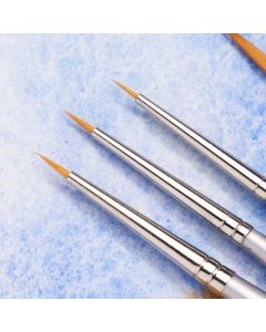 Student Silver Handled Synthetic Detail Brush Set