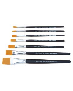 Specialist Crafts Artist Flat Short Handled Synthetic Brushes