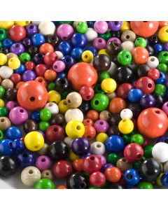 Coloured Wooden Beads