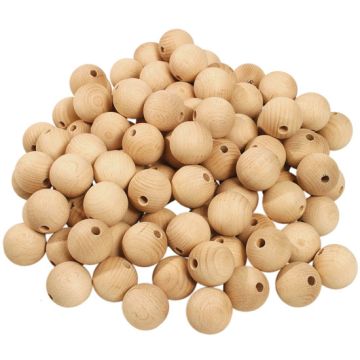 Sanded Wooden Balls. Pack of 10