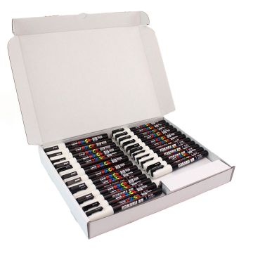Posca Bulk Box 24 White (18 x PC-3M/6 x PC-5M)
