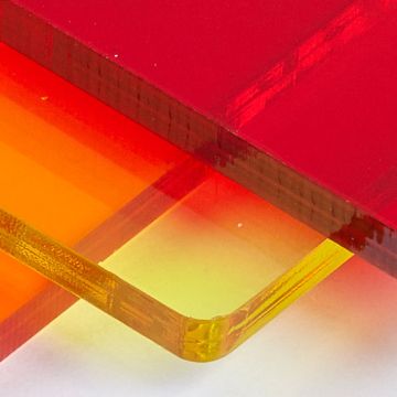 Transparent Coloured Cast Acrylic Sheets 5mm