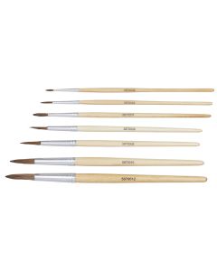 Specialist Crafts Student Round Pony Short Handled Brushes