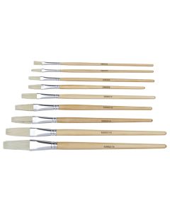 Student Flat Hog Short Handled Brushes