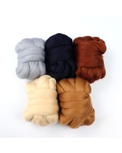 Multicultural Wool Hair - Pack of 5