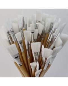 Students Long Handled Flat Synthetic Bulk Pack