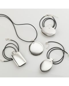Pendant Necklaces. Oval Wide 48 x 37mm. Each