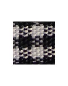 Checked Ribbon 10mm x 5 Metre Roll - Black