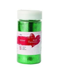 Papermania Large Fine Glitter Pot 250g - Green