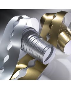 Metallic Scalloped Bordette