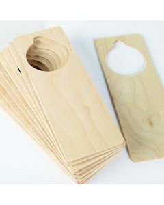 Wooden Door Handle Tag