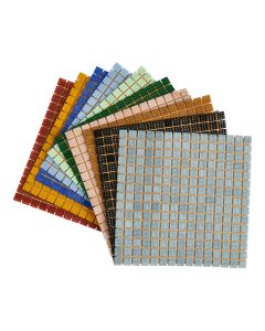 Specialist Crafts 20mm Glass Mosaics - Assorted Bulk Pack 