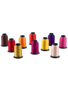 SureStitch Viscose Rayon Embroidery Thread - Brights. Pack of 10
