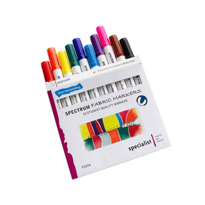 Incraftables Fabric Markers Permanent for Clothes No Bleed (12 Colors) Non-Toxic Textile Paint Pens