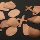 Large Copper Pendants. Pack of 10