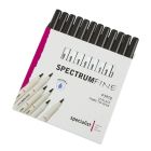 Spectrum Fine Pens - Black. Pack of 12