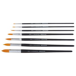 Specialist Crafts Artist Round Long Handled Synthetic Brushes