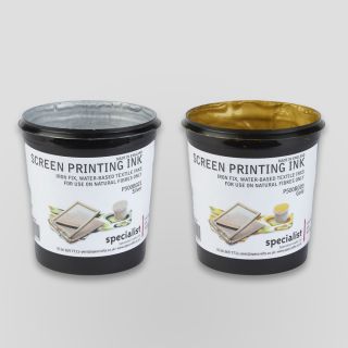 Specialist Crafts Water-Based Textile Inks - Metallics