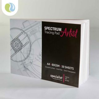 Specialist Crafts Spectrum Artist Tracing Paper Pad - A4