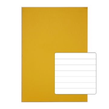 Classic A4 Exercise Book 12mm Ruled 80 Page Box of 50 Yellow
