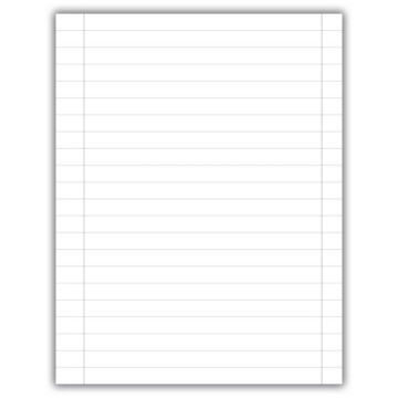 A4 Loose Leaf Paper Grey Ruled 8mm + Margin Unpunched Box of 5 Reams