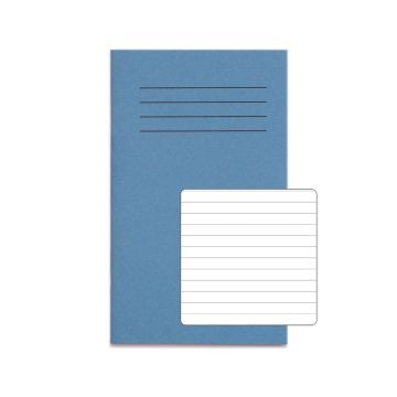 164 x 99mm Exercise Book 7mm Ruled 48 Pages Box of 100 Blue