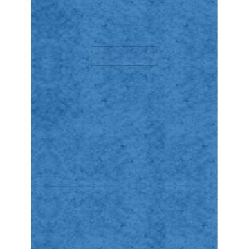 Classic Plus 9" x 7" Exercise Book 8mm+ Margin 80 Page Box of 50 Blue