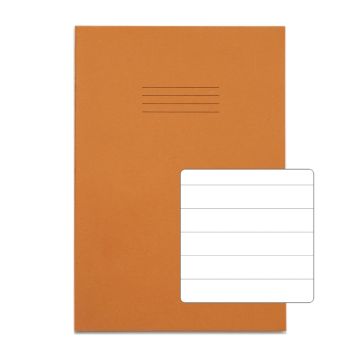 Classic A4 Exercise Book 15mm Ruled 64 Page Box of 50 Orange