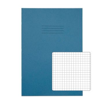 Classic A4 Exercise Book 5mm Squared 64 Page Box of 50 Light Blue