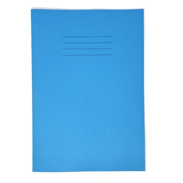 A4 Tinted Exercise Books 10mm Squared Asst Pages Blue Cover 48Pg Pk10