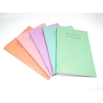 A4 Silvine Stapled Pastel Colour Notebooks Pack of 10