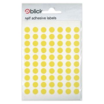 Self-Adhesive Dots Pack of 490 Yellow