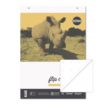 A1 Rhino Flipchart Pads Dot Grid Pack of 5