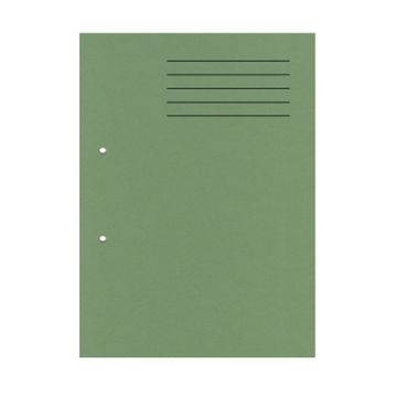 Punched Square Cut Folders A4 Green Pack 100