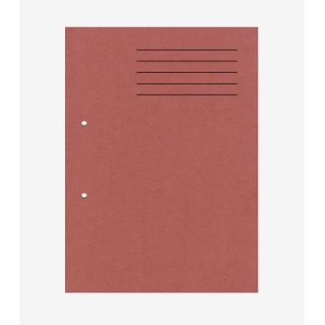Punched Square Cut Folders A4 Red Pack 100