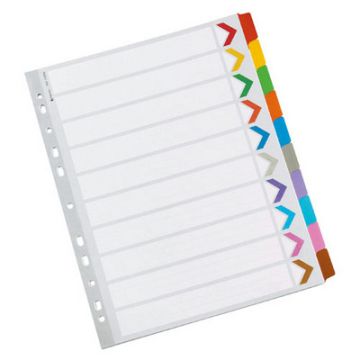 A4 Reinforced Dividers 10 Part Set