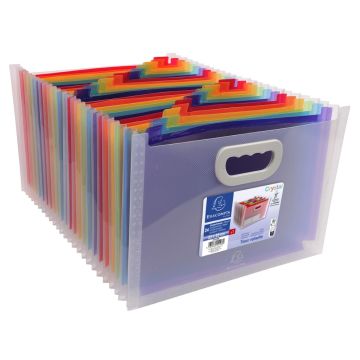 A4 Landscape Polypropylene Expanding File with Handles