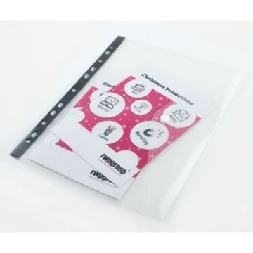 A4 Multi-punched Polyfile Ring Binder Wallets Clear Pack of 5