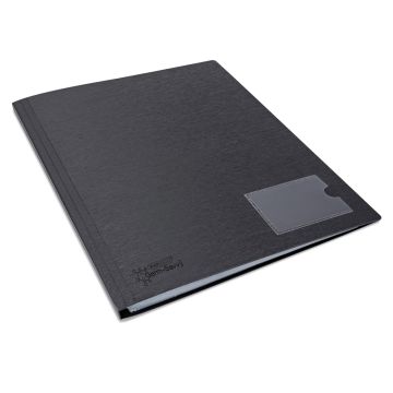 A4 Rapesco Germ-Savvy Hard Backed Display Book 24 Pockets Black