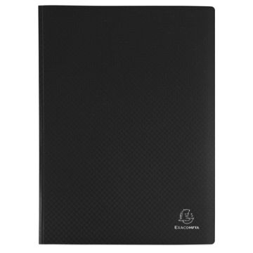 A4 Semi-Rigid Display Book 100 Pockets Black