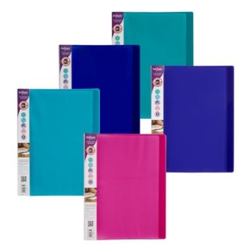 A4 Snopake Electra Display Books Assorted Colours Pack of 10
