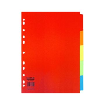 A4 5 Part Set Bright Manilla Dividers