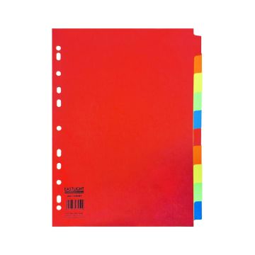 A4 Bright Manila Dividers 10 Part Set