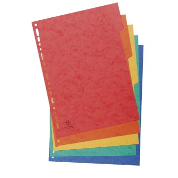 A4 Heavyweight Pressboard Dividers 5 Part Set