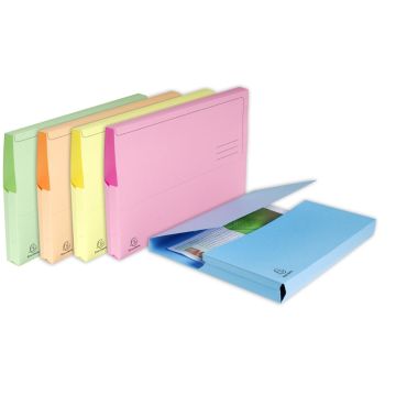 A4 Aquarel Document Wallets Assorted Pastel Colours Pack of 50