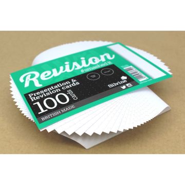 152 x 102mm White Revision/Record Cards 5mm Dot Grid 100 Cards