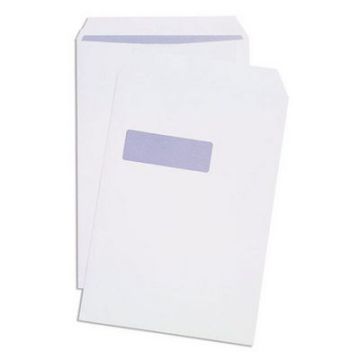 White Envelopes Self Seal Window C4 90gsm Box 250