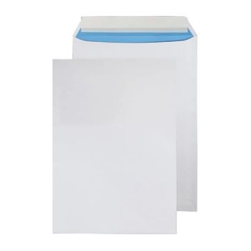 C4 White Envelopes Peel+Seal 110gsm Box of 250
