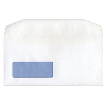 White Envelopes Self Seal Window DL 90gsm Box 1000