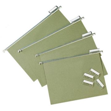 Suspension Files Foolscap 15mm V Base Pack of 50